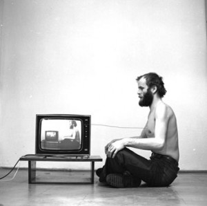 Pawel Kwiek, "Video and Breath, Channel of Information", 1978